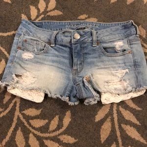 American eagle jean shorts size 4
